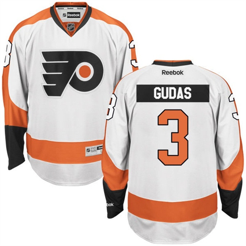 Radko Gudas #3 Philadelphia Flyers White Premier Away Jersey