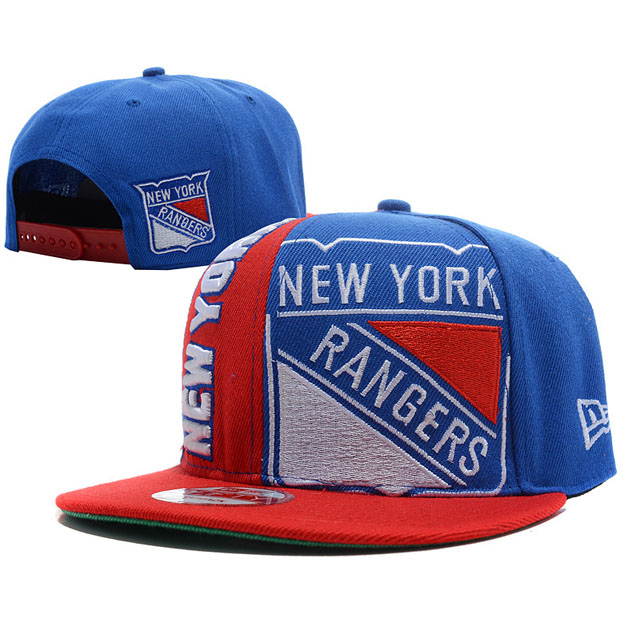 New York Rangers New Era Blue Red 9FIFTY Adjustable Hat