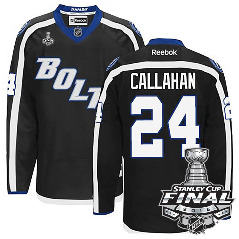 Ryan Callahan Tampa Bay Lightning #24 2016 Stanley Cup Black Alternate Jersey