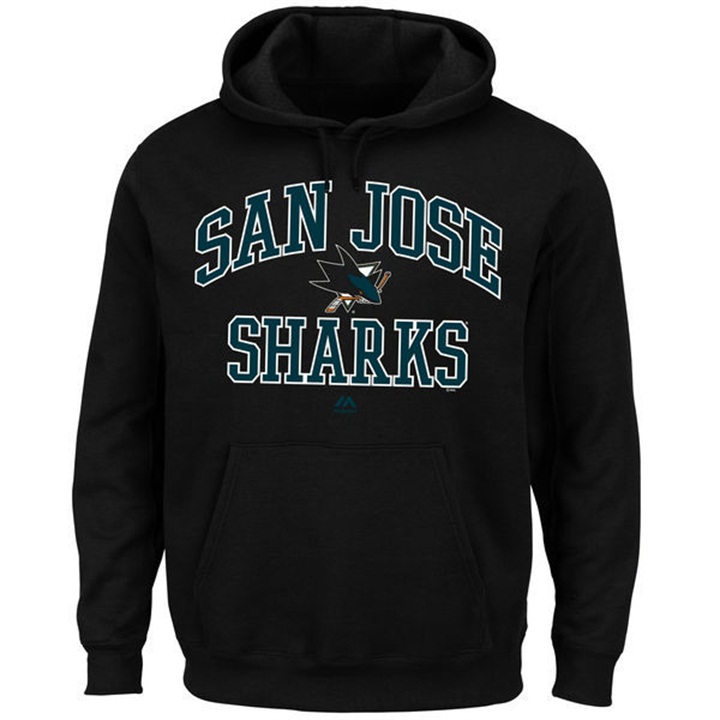 NHL Sharks Black Heart And Soul Pullover Hoodie