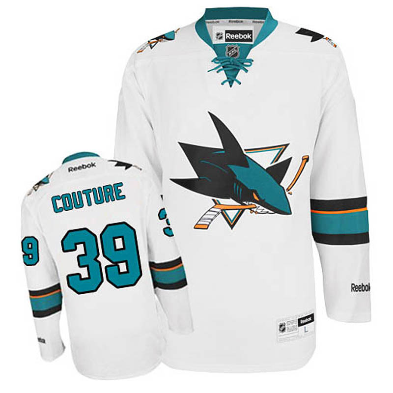 Logan Couture San Jose Sharks #39 Away Ice Hockey Jersey