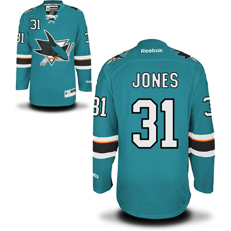 Men's Martin Jones Teal Premier Home Jersey