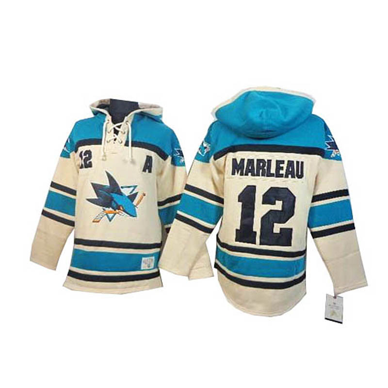 Patrick Marleau San Jose Sharks #12 Ice Hockey Sawyer Hooded Sweatshirt