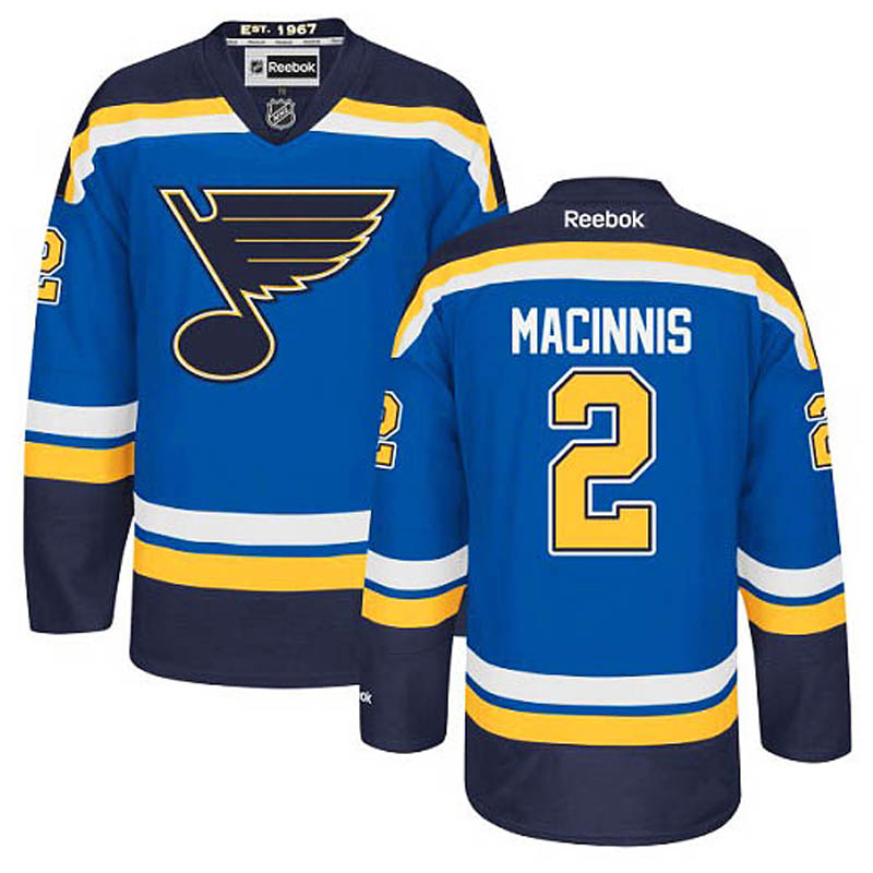 Al Macinnis St. Louis Blues #2 Home Ice Hockey Jersey