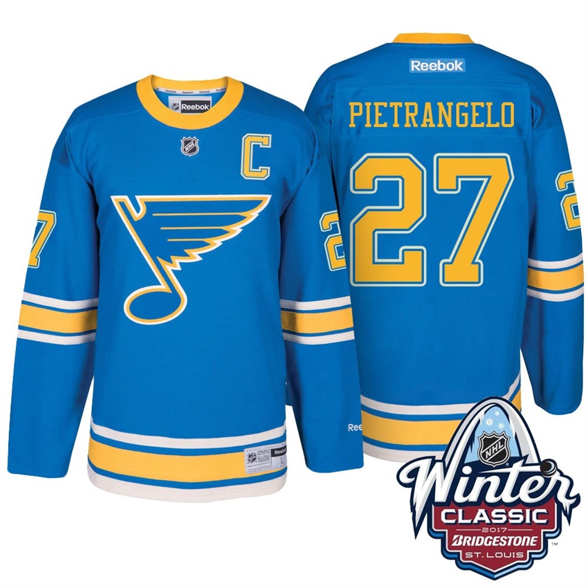 St. Louis Blues Alex Pietrangelo Winter Classic Premier Jersey