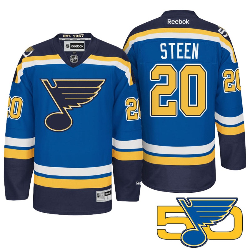 Blues Alexander Steen Blue Premier Jersey