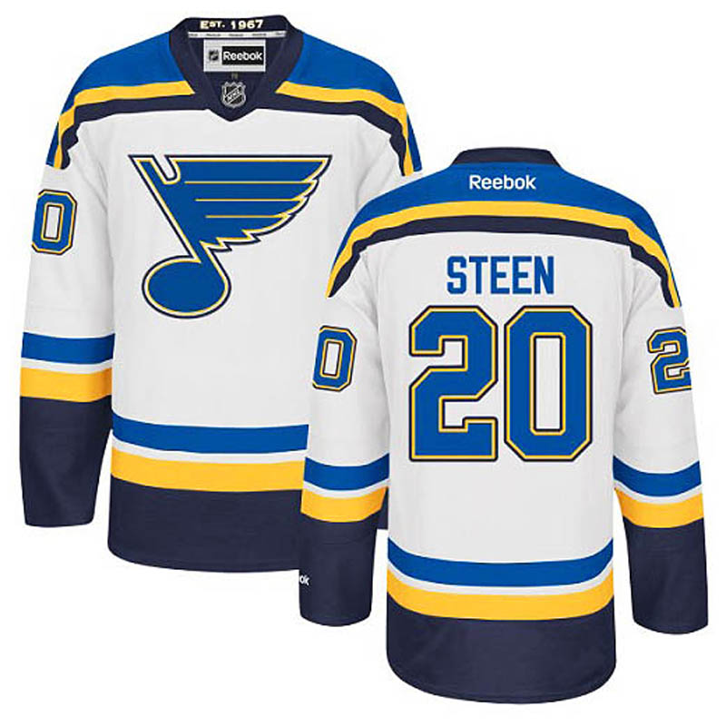 Alexander Steen St. Louis Blues #20 Away Ice Hockey Jersey