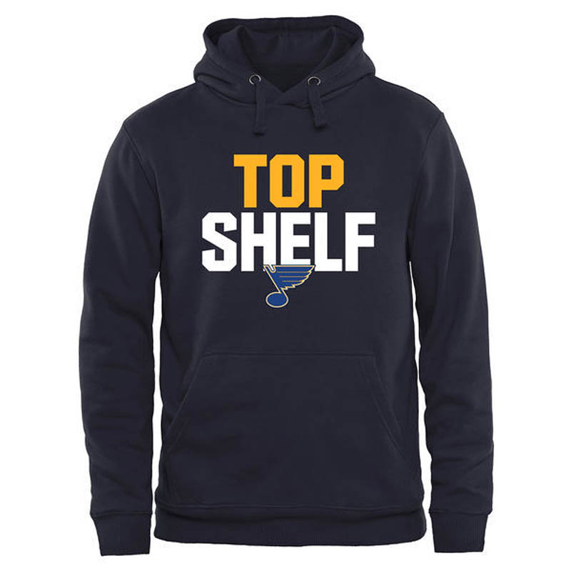 Blues Black Top Shelf Pullover Hoodie