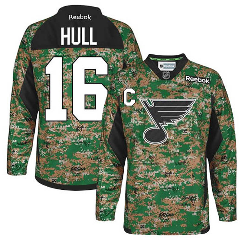 Brett Hull St. Louis Blues #16 Veterans Day Ice Hockey Jersey