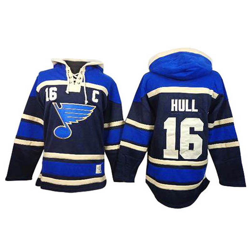 Brett Hull St. Louis Blues #16 Ice Hockey Sawyer Hooded Sweatshirt