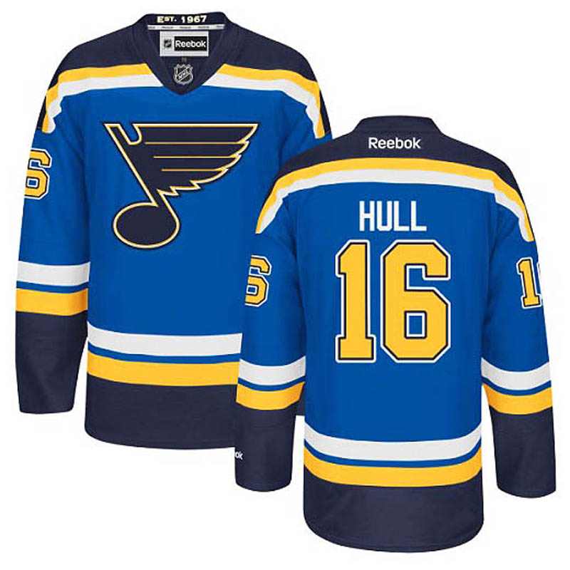 Brett Hull St. Louis Blues #16 Home Ice Hockey Jersey