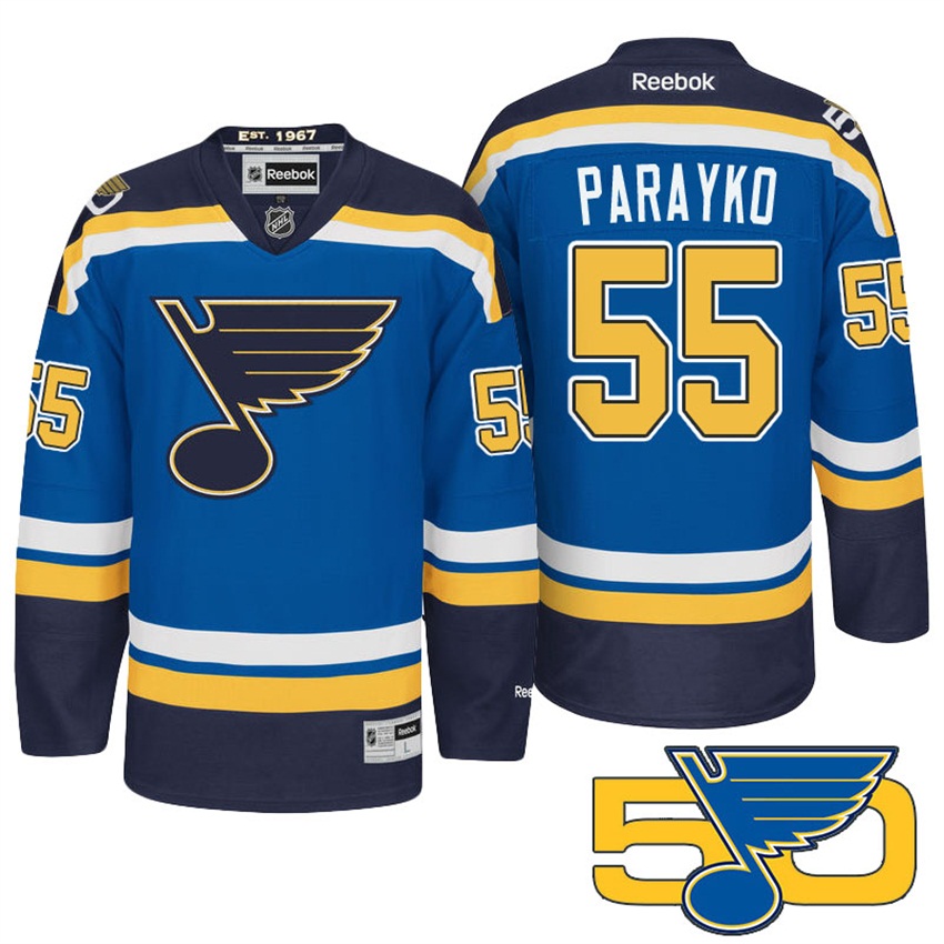 Blues Colton Parayko Blue Premier Jersey