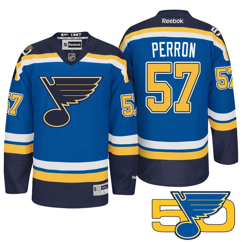 Blues David Perron Blue Premier Jersey