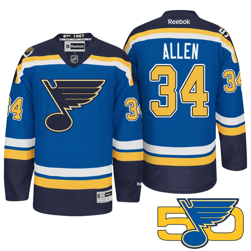 Blues Jake Allen Blue Premier Jersey