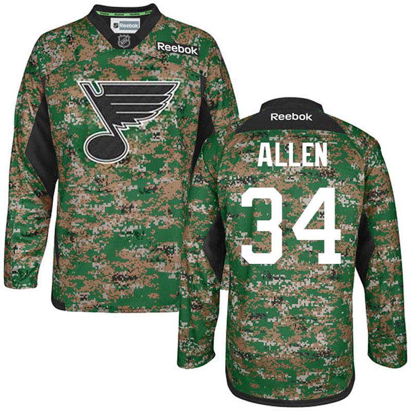 Jake Allen St. Louis Blues Veteran's Day Camo Jersey