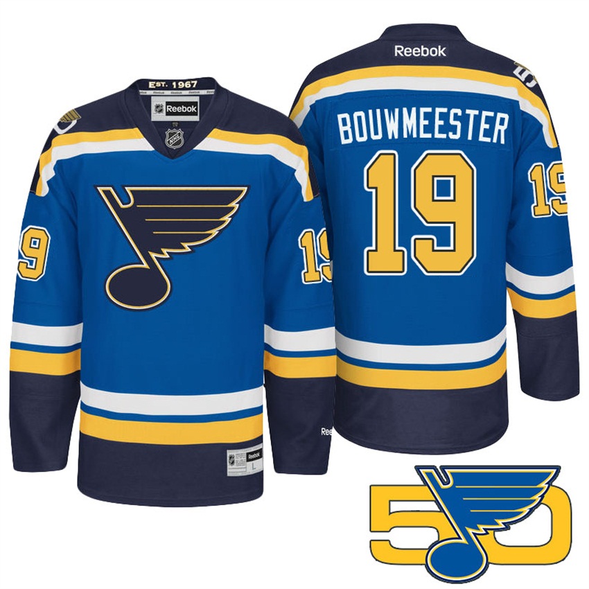 Blues Jay Bouwmeester Blue Premier Jersey