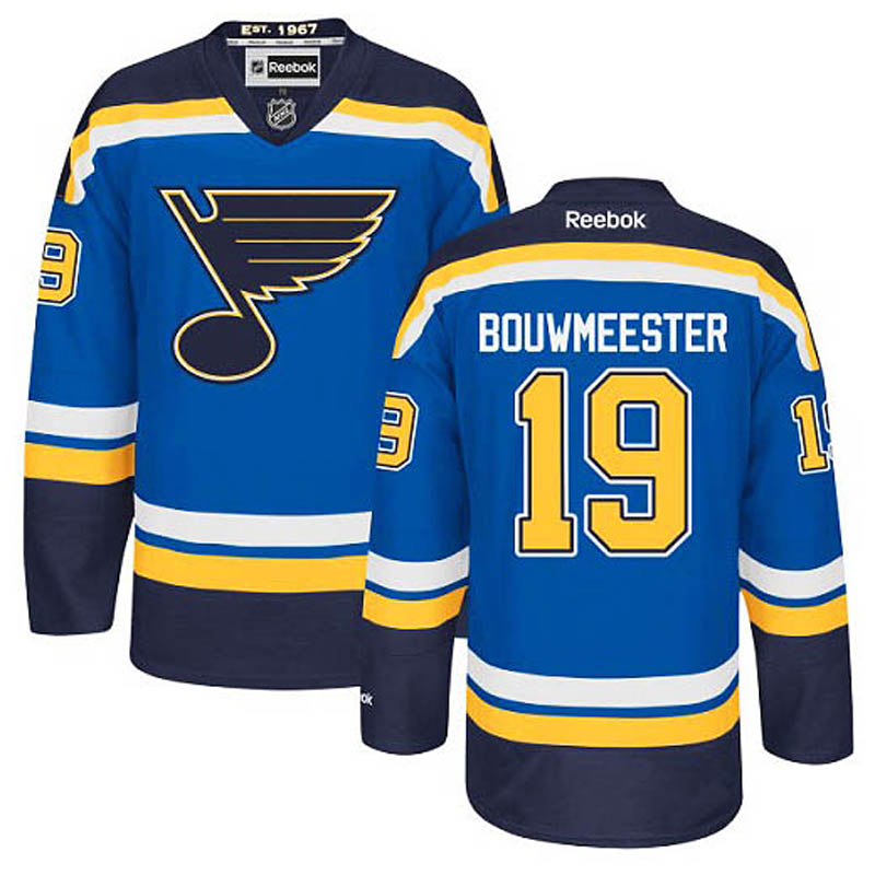 Jay Bouwmeester St. Louis Blues #19 Home Ice Hockey Jersey