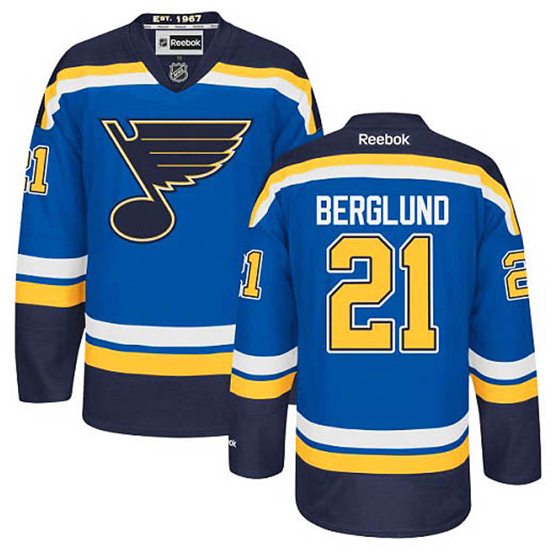 Patrik Berglund St. Louis Blues #21 Home Ice Hockey Jersey