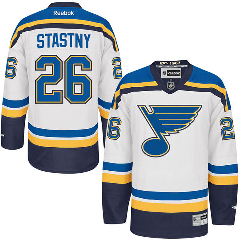 Paul Stastny St. Louis Blues #26 Away Ice Hockey Jersey