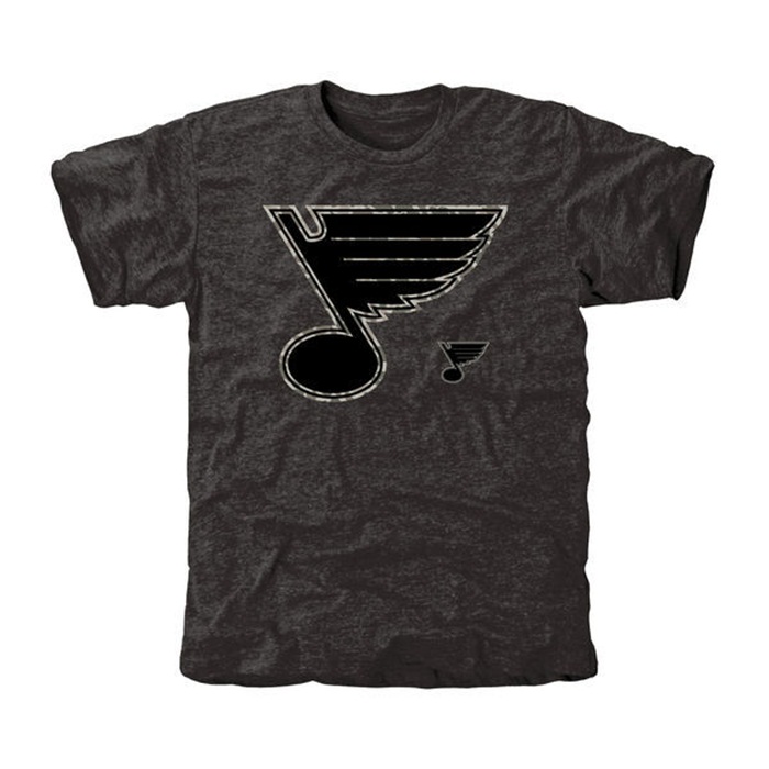 St. Louis Blues Rink Warrior Black Tri-Blend T-Shirt