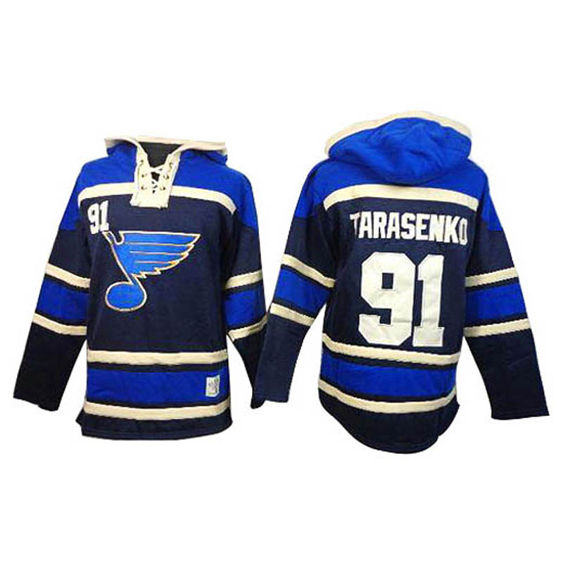 Vladimir Tarasenko St. Louis Blues #91 Ice Hockey Sawyer Hooded Sweatshirt