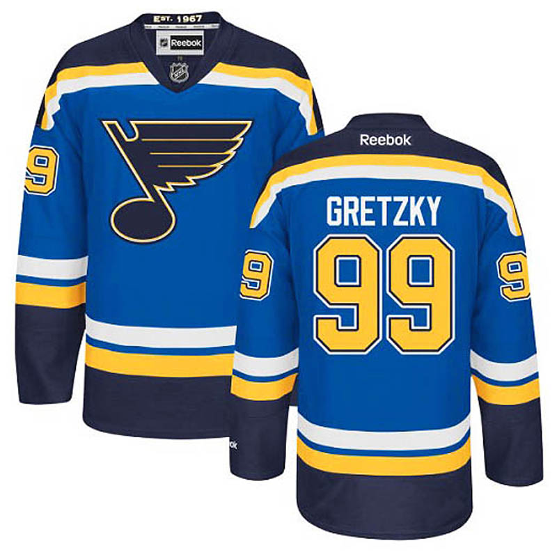 Wayne Gretzky St. Louis Blues #99 Home Ice Hockey Jersey