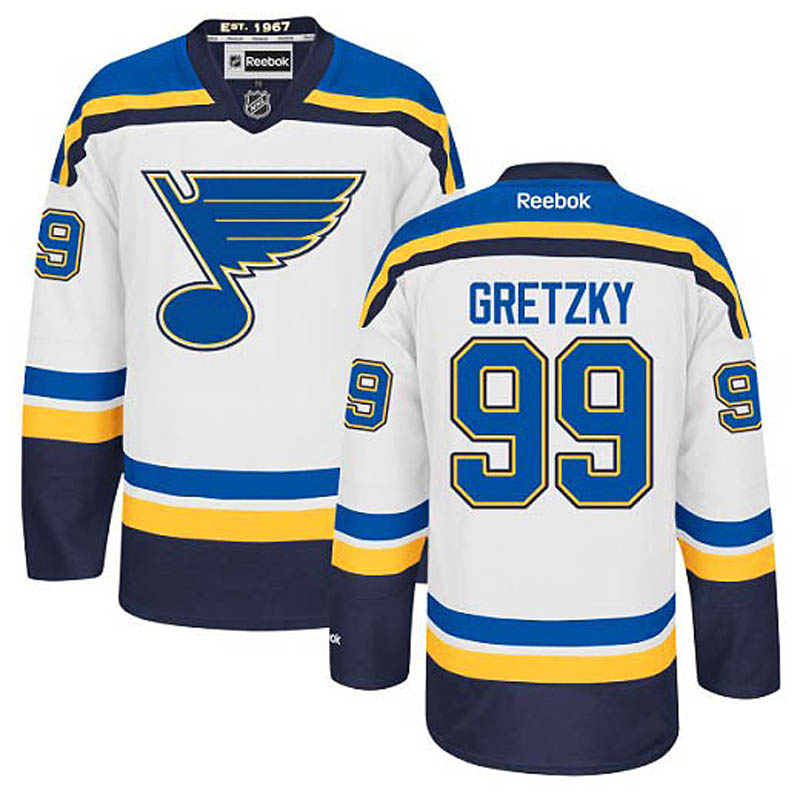 Wayne Gretzky St. Louis Blues #99 Away Ice Hockey Jersey