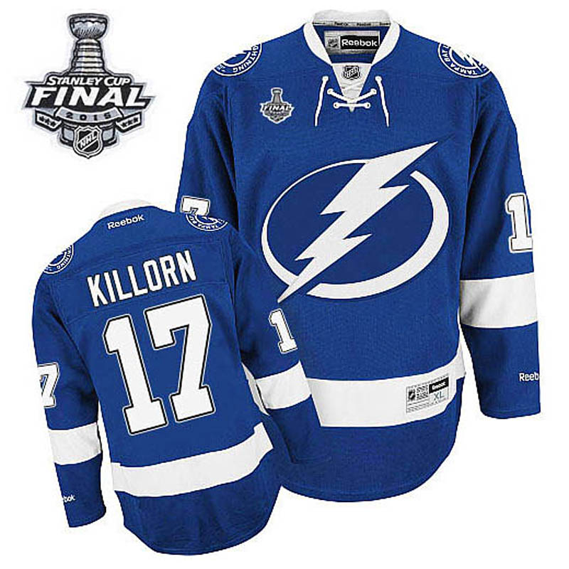 Alex Killorn Tampa Bay Lightning #17 Home 2015 Stanley Cup Ice Hockey Jersey