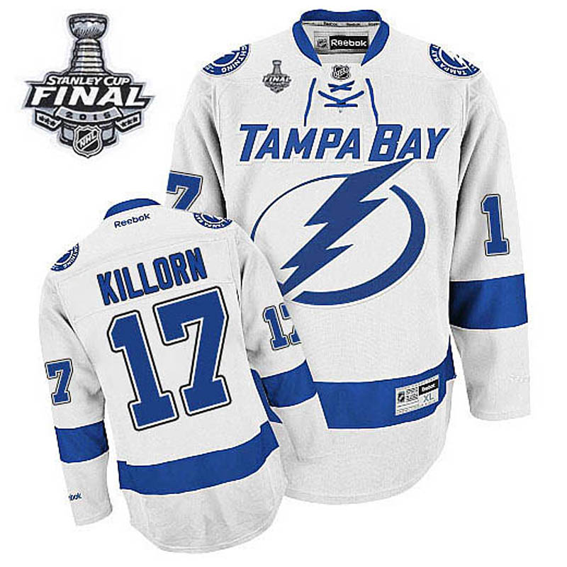 Alex Killorn Tampa Bay Lightning #17 Away 2015 Stanley Cup Ice Hockey Jersey