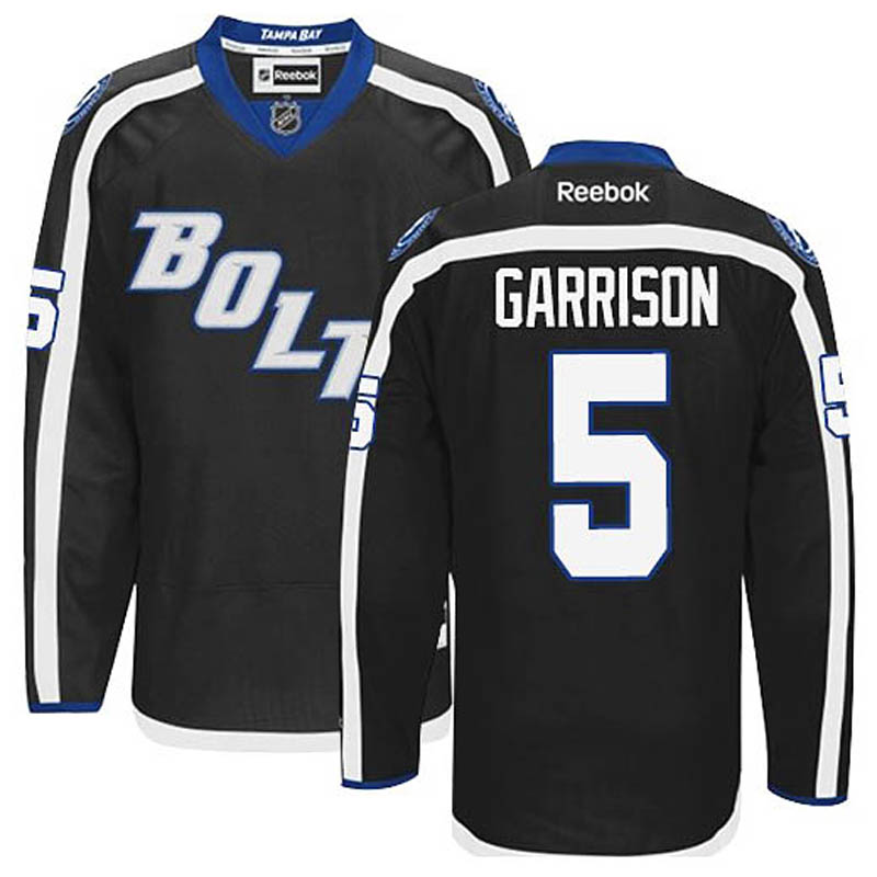 Jason Garrison Tampa Bay Lightning #5 Third Ice Hockey Jersey