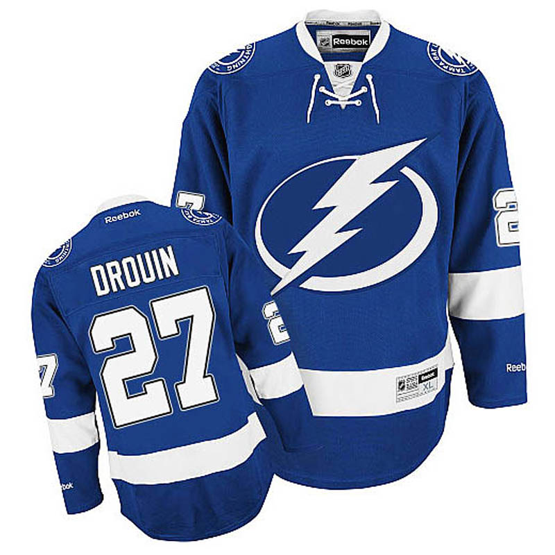 Jonathan Drouin Tampa Bay Lightning #27 Home Ice Hockey Jersey