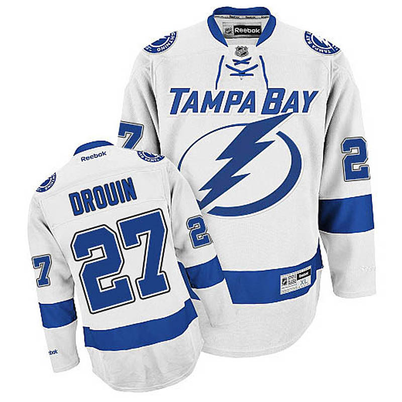 Jonathan Drouin Tampa Bay Lightning #27 Away Ice Hockey Jersey