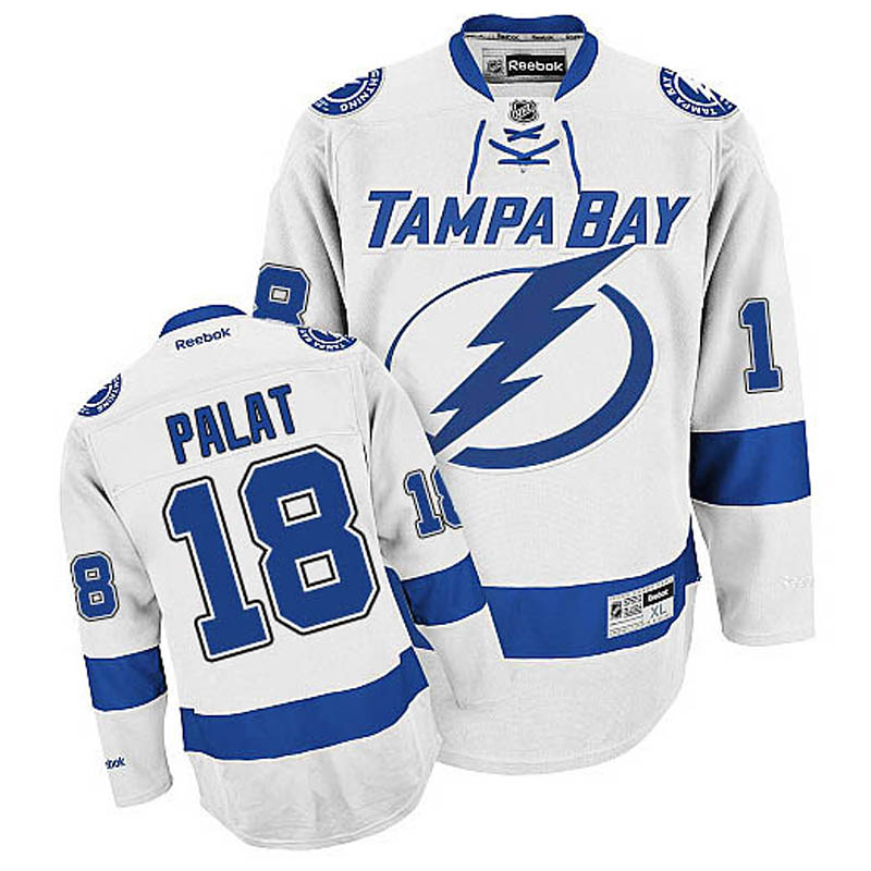 Ondrej Palat Tampa Bay Lightning #18 Away Ice Hockey Jersey