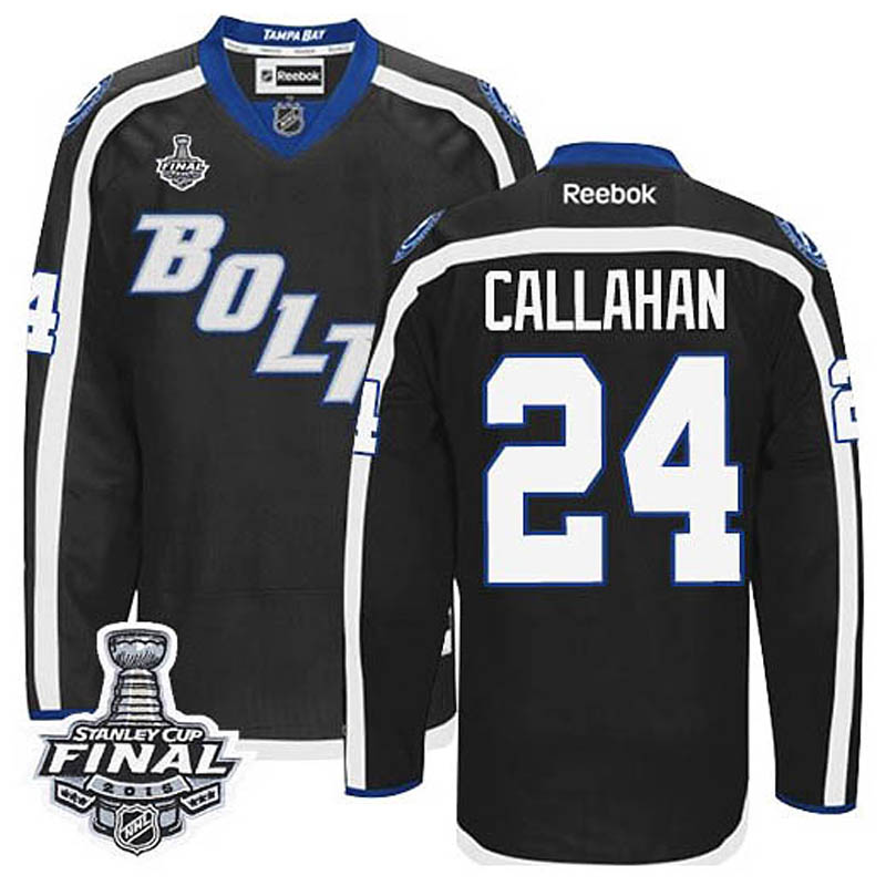 Ryan Callahan Tampa Bay Lightning #24 Third 2015 Stanley Cup Ice Hockey Jersey