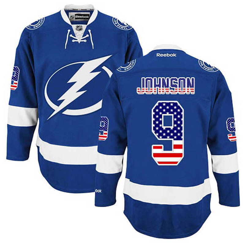 Tyler Johnson Tampa Bay Lightning #9 USA Flag Fashion Ice Hockey Jersey