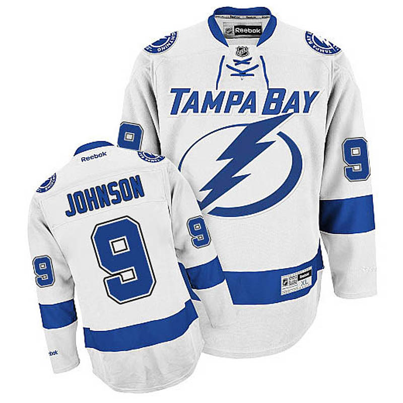 Tyler Johnson Tampa Bay Lightning #9 Away Ice Hockey Jersey