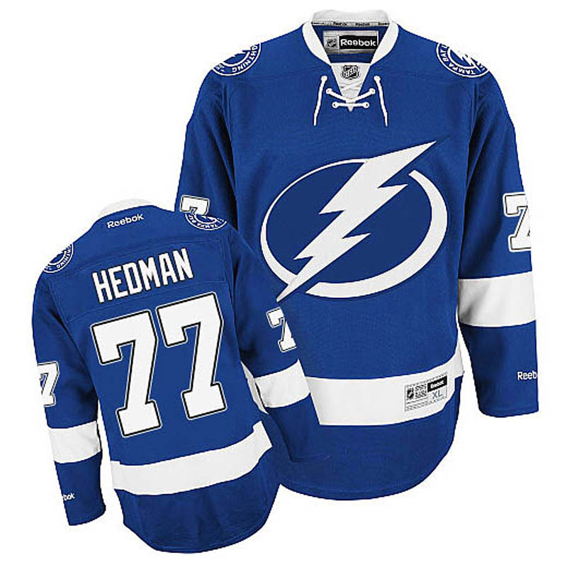 Victor Hedman Tampa Bay Lightning #77 Home Ice Hockey Jersey