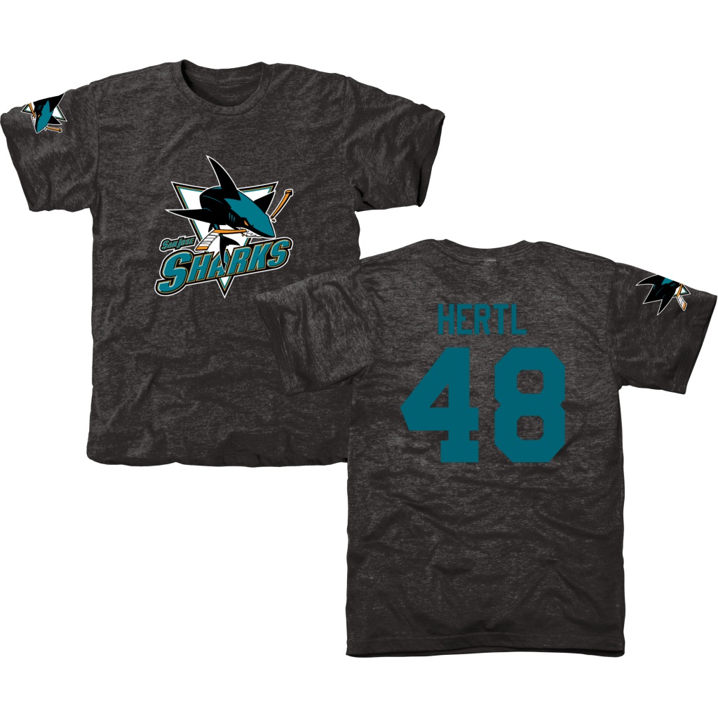 Tomas Hertl San Jose Sharks Black Tri-blend T-Shirt