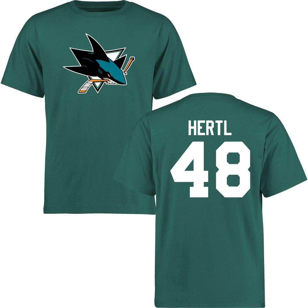 Tomas Hertl San Jose Sharks Blue Short Sleeve T-Shirt