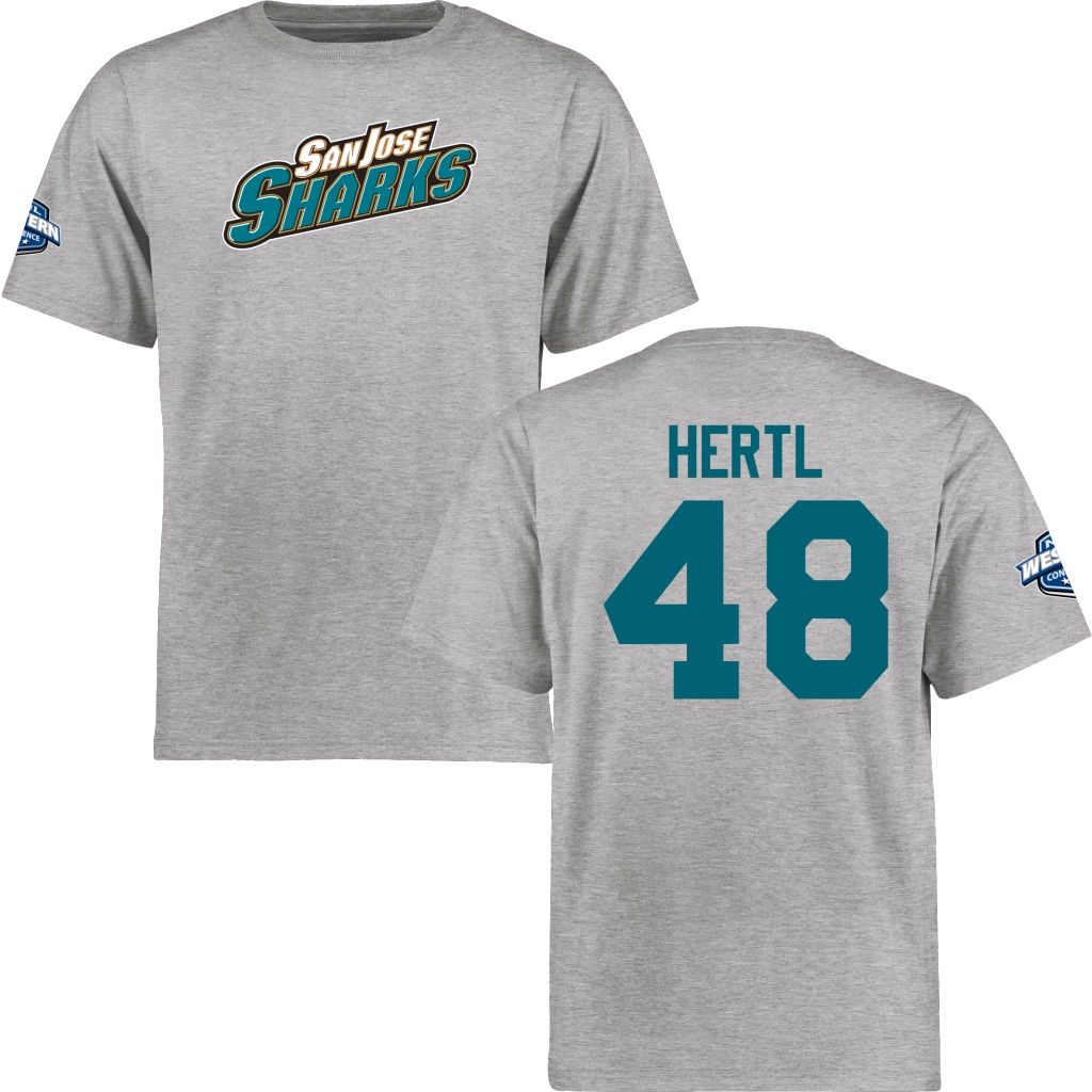 Tomas Hertl San Jose Sharks Gray Short Sleeve T-Shirt