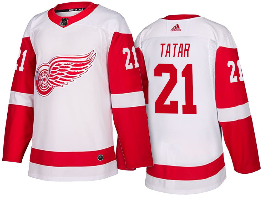 NHL Men's Detroit Red Wings #21 Tomas Tatar White 2017-2018 Season New-Look Jersey