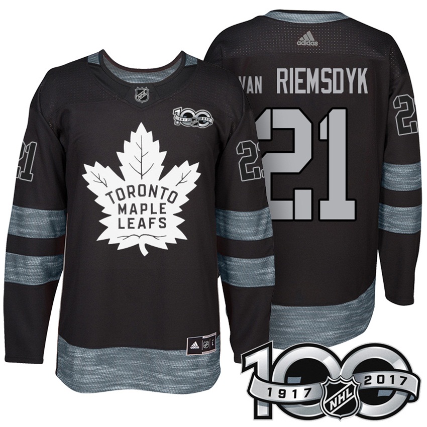 Maple Leafs James Van Riemsdyk #21 Black 2017 Centennial Classic Limited Jersey