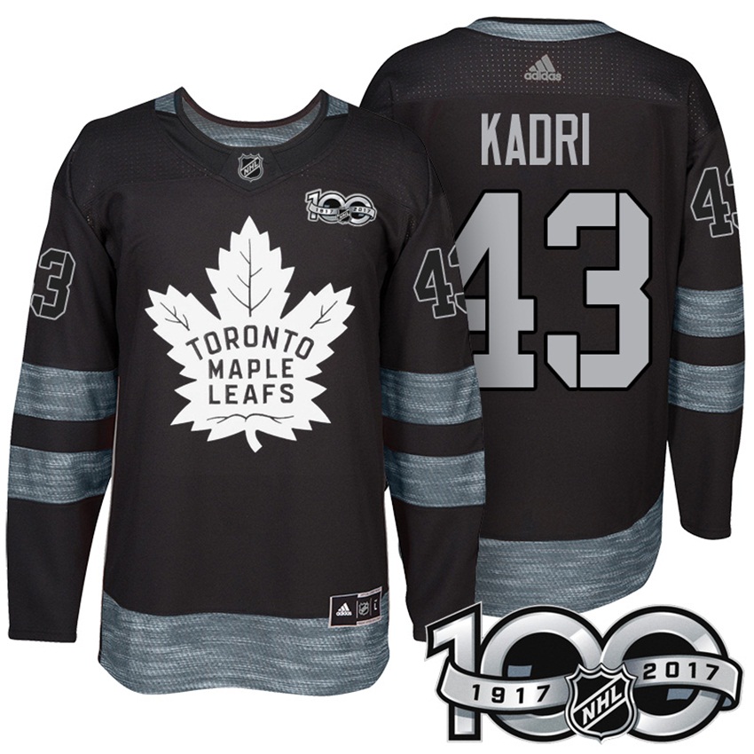 Maple Leafs Nazem Kadri #43 Black 2017 Centennial Classic Limited Jersey