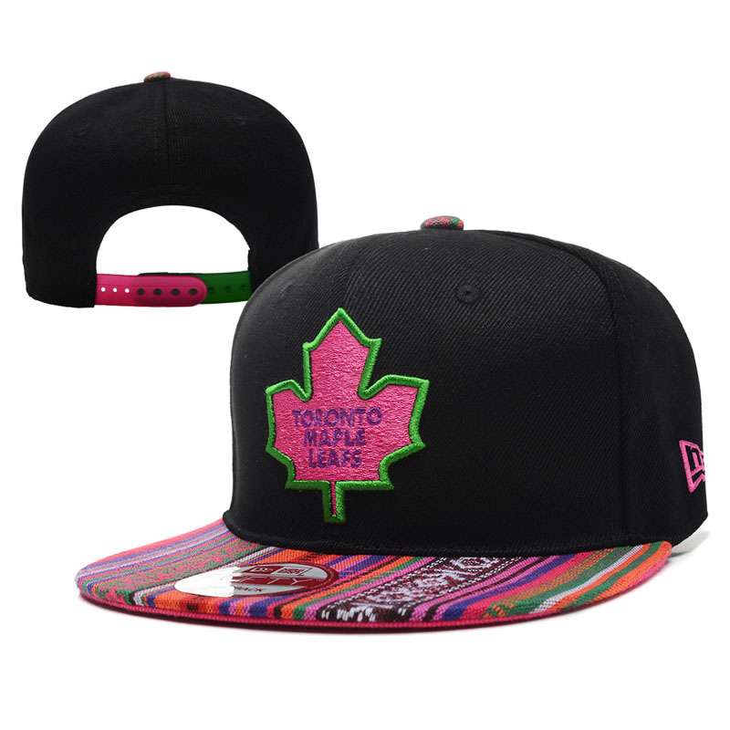 Toronto Maple Leafs 2017 Centennial Classic Black Colorful Adjustable Snapback Cap