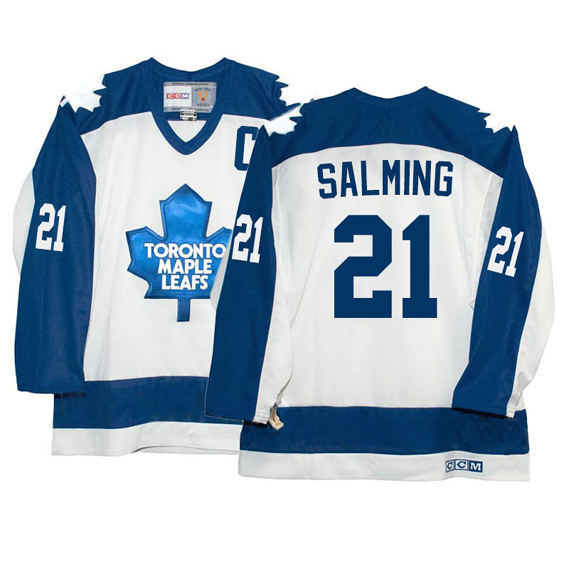 Borje Salming Toronto Maple Leafs #21 Ice Hockey Jersey