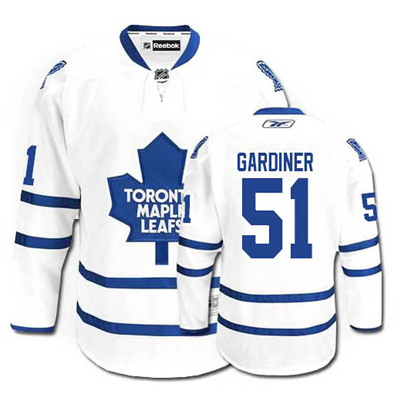 Jake Gardiner Toronto Maple Leafs #51 Away Ice Hockey Jersey