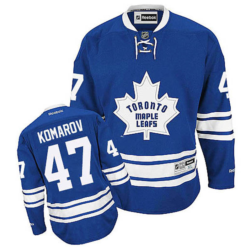 Leo Komarov Toronto Maple Leafs #47 New Third Ice Hockey Jersey