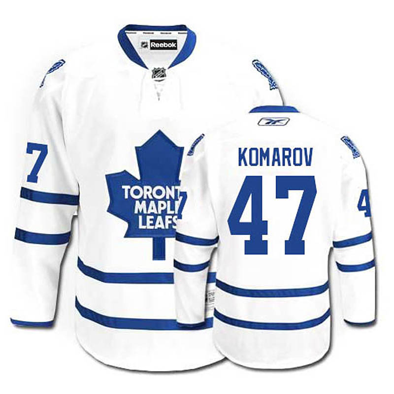 Leo Komarov Toronto Maple Leafs #47 Away Ice Hockey Jersey