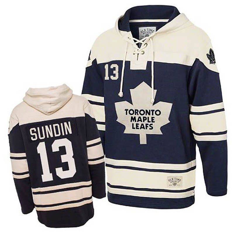 Mats Sundin Toronto Maple Leafs #13 Ice Hockey Sawyer Hooded Sweatshirt