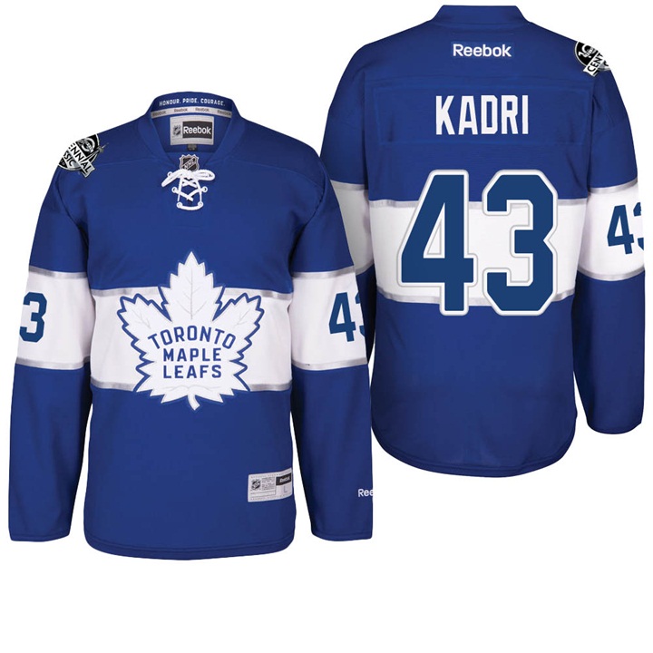 Maple Leafs Nazem Kadri Blue 100th Season Celebration Jersey